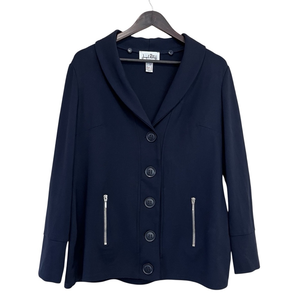 Joseph Ribkoff Ponte Knit Button Up Jacket - Made in Canada